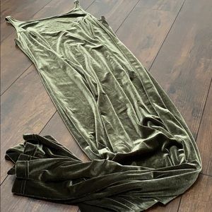 Green Velvet Jessica McClintock Dress